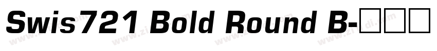 Swis721 Bold Round B字体转换